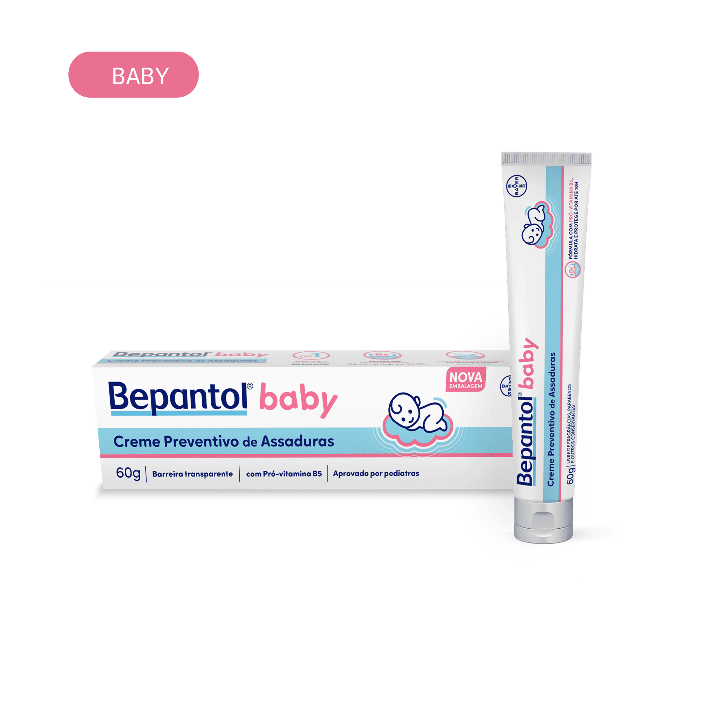 Creme Antiassaduras Bepantol Baby 60g Proteção para seu Bebê